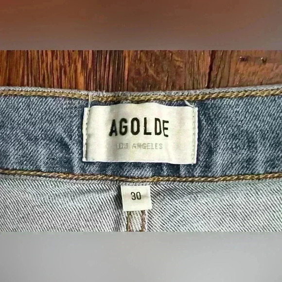 AGOLDE Riley High Rise Straight Jean in Blitz - Picture 7 of 13